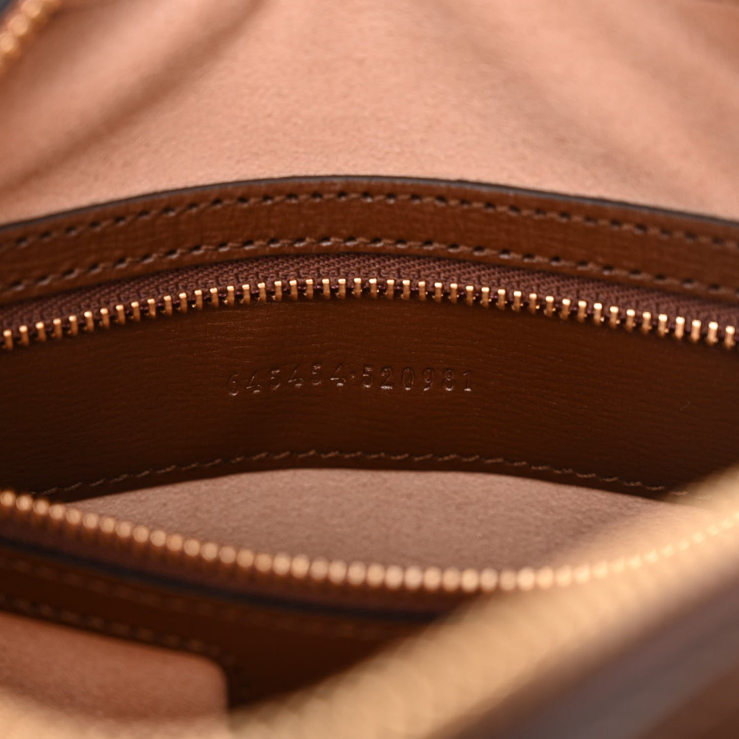 GG Supreme Monogram Small Horsebit 1955 Shoulder Bag Beige Brown Sugar