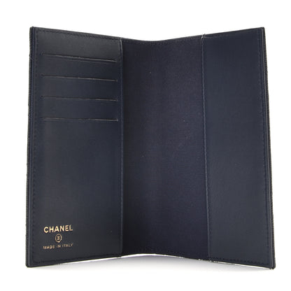 Chanel Caviar Quilted Passport Holder Navy Blue 4 of 8