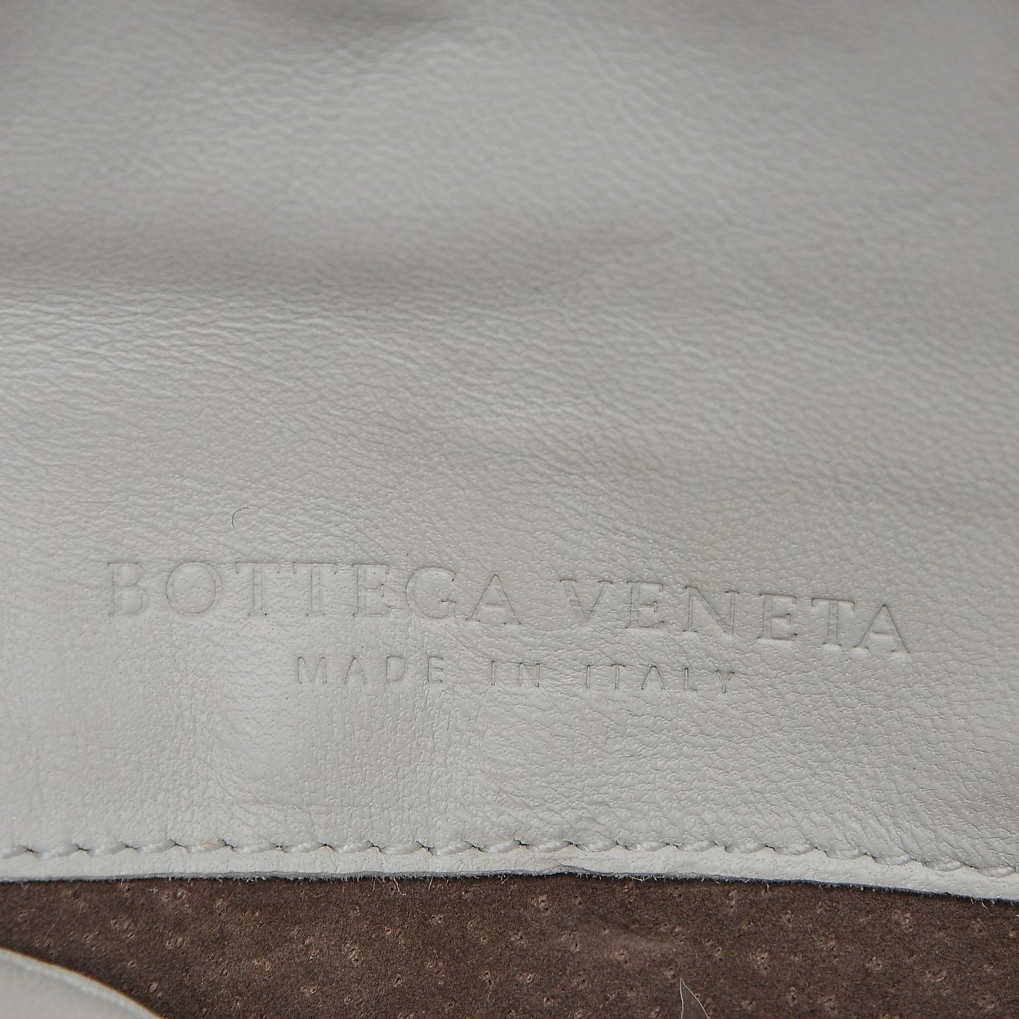 Nappa Intrecciato Mini Messenger Bag White