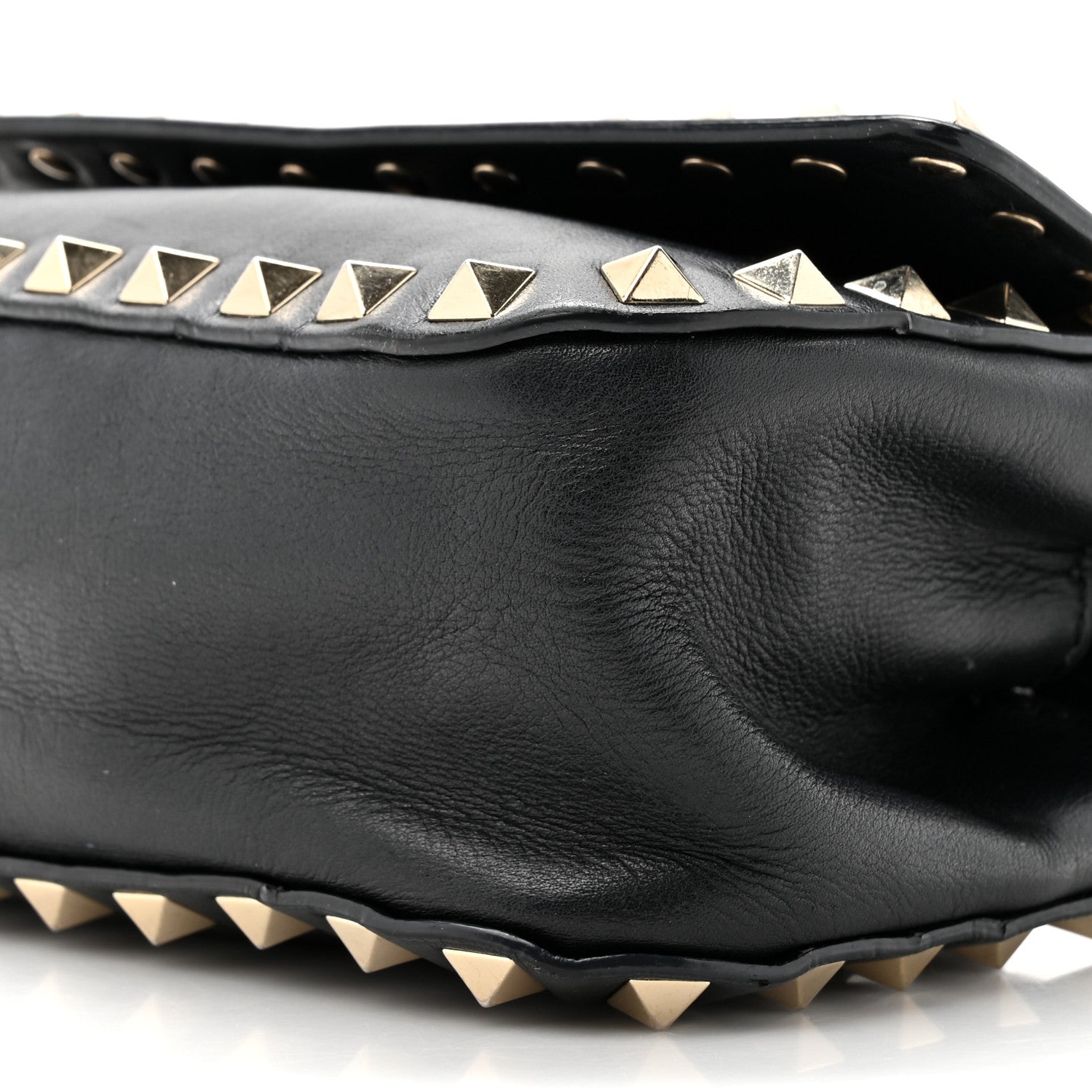 Valentino Garavani Calfskin Rockstud Belt Bag Black 8 of 13