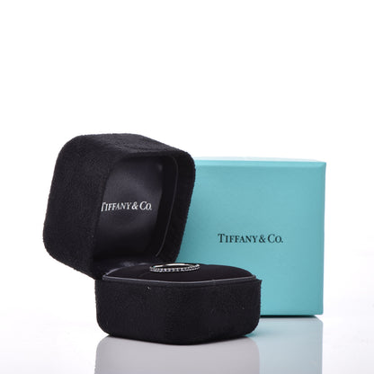 Tiffany 18K White Gold Iolite Metro Ring 48 4.5 5 of 5
