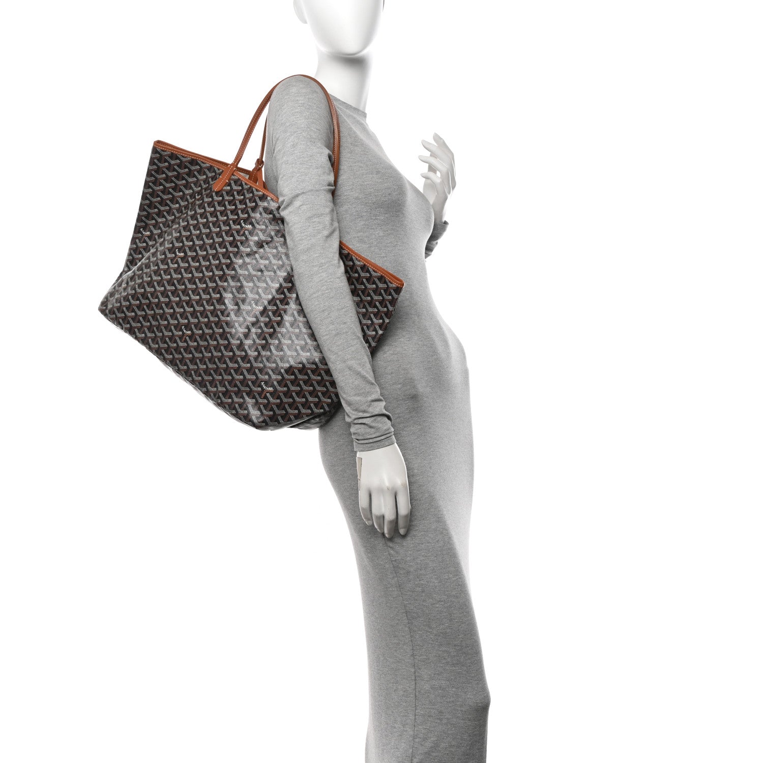 Goyard Goyardine Saint Louis GM Black Gold 2 of 13