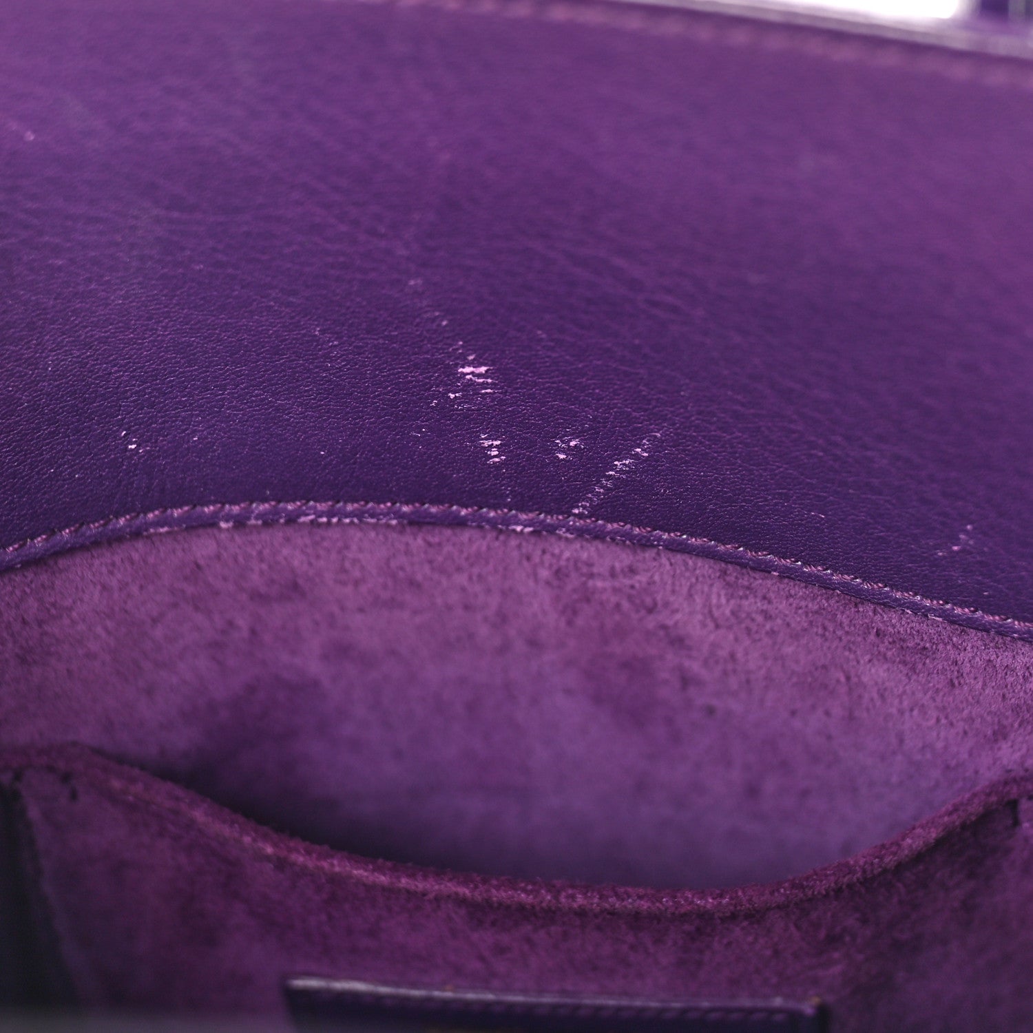 Saint Laurent Calfskin Small Sac De Jour Purple 18 of 21