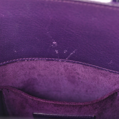 Saint Laurent Calfskin Small Sac De Jour Purple 18 of 21