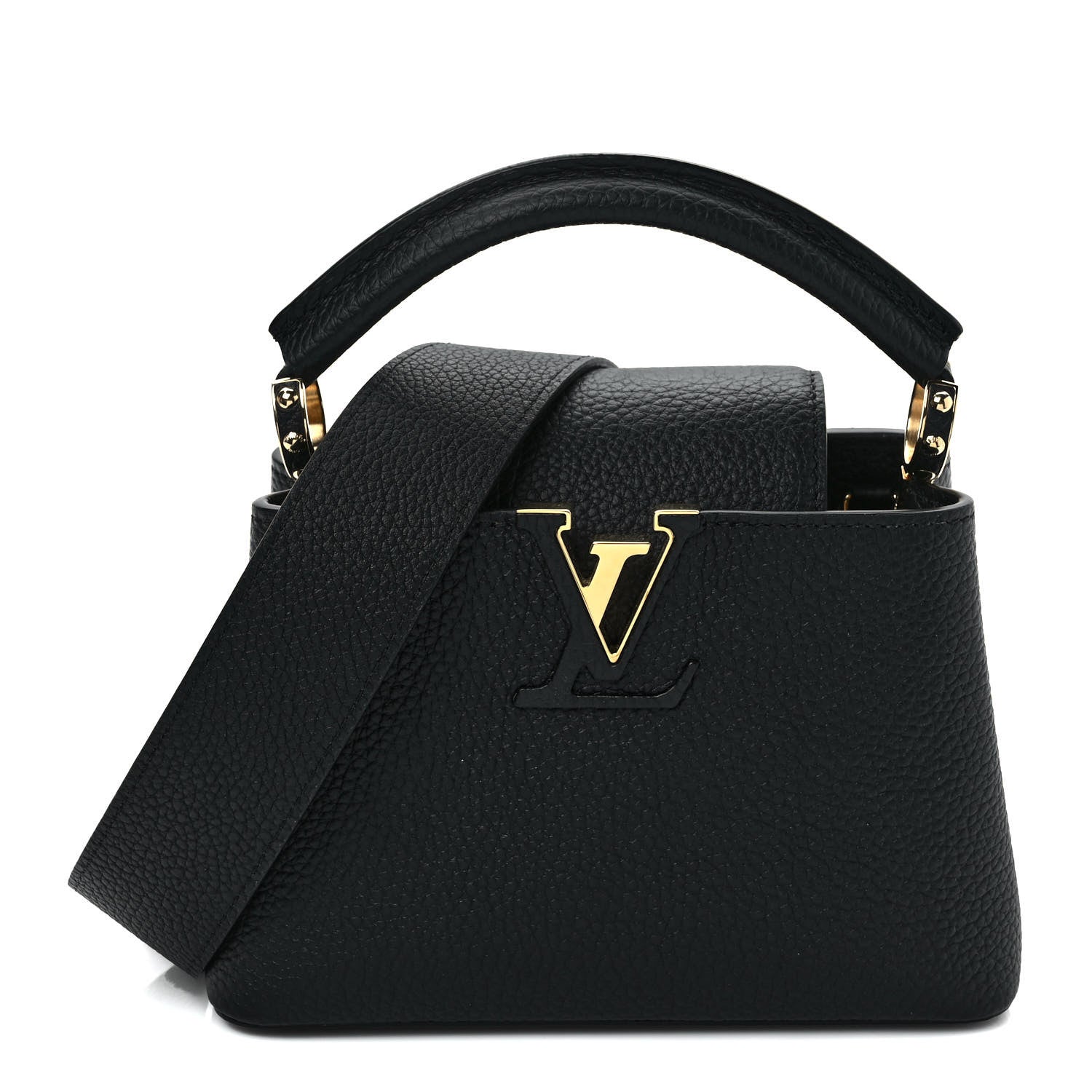 Louis Vuitton Taurillon Mini Capucines Black 1 of 8