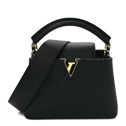 Louis Vuitton Taurillon Mini Capucines Black 1 of 8