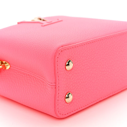 Louis Vuitton Taurillon Monogram Tuffetage Capucines Mini Fluo Pink 8 of 9