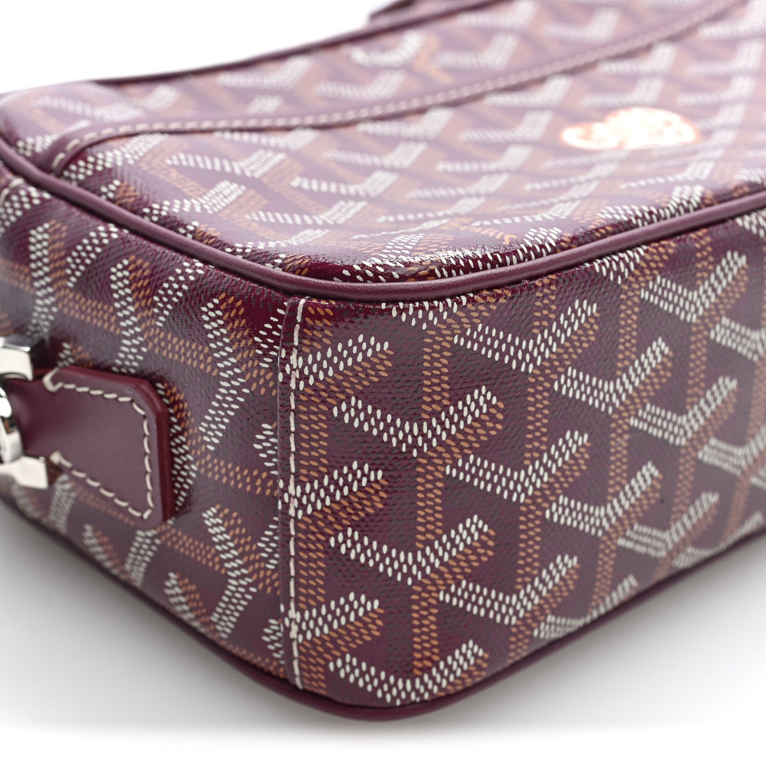 Goyard Goyardine Coeur Sac Cap Vert Burgundy 7 of 8