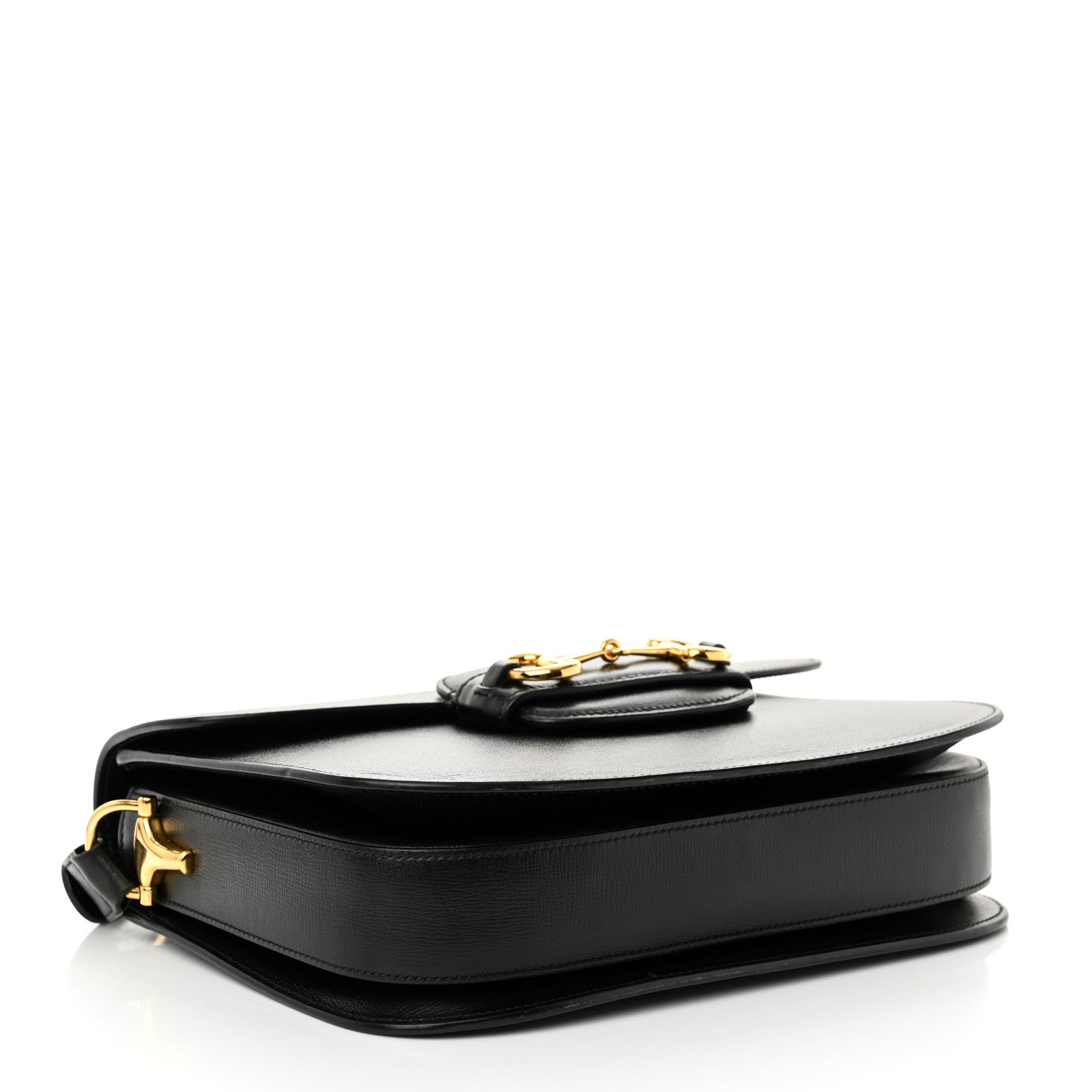 Gucci Azalea Calfskin Horsebit 1955 Shoulder Bag Black 4 of 11