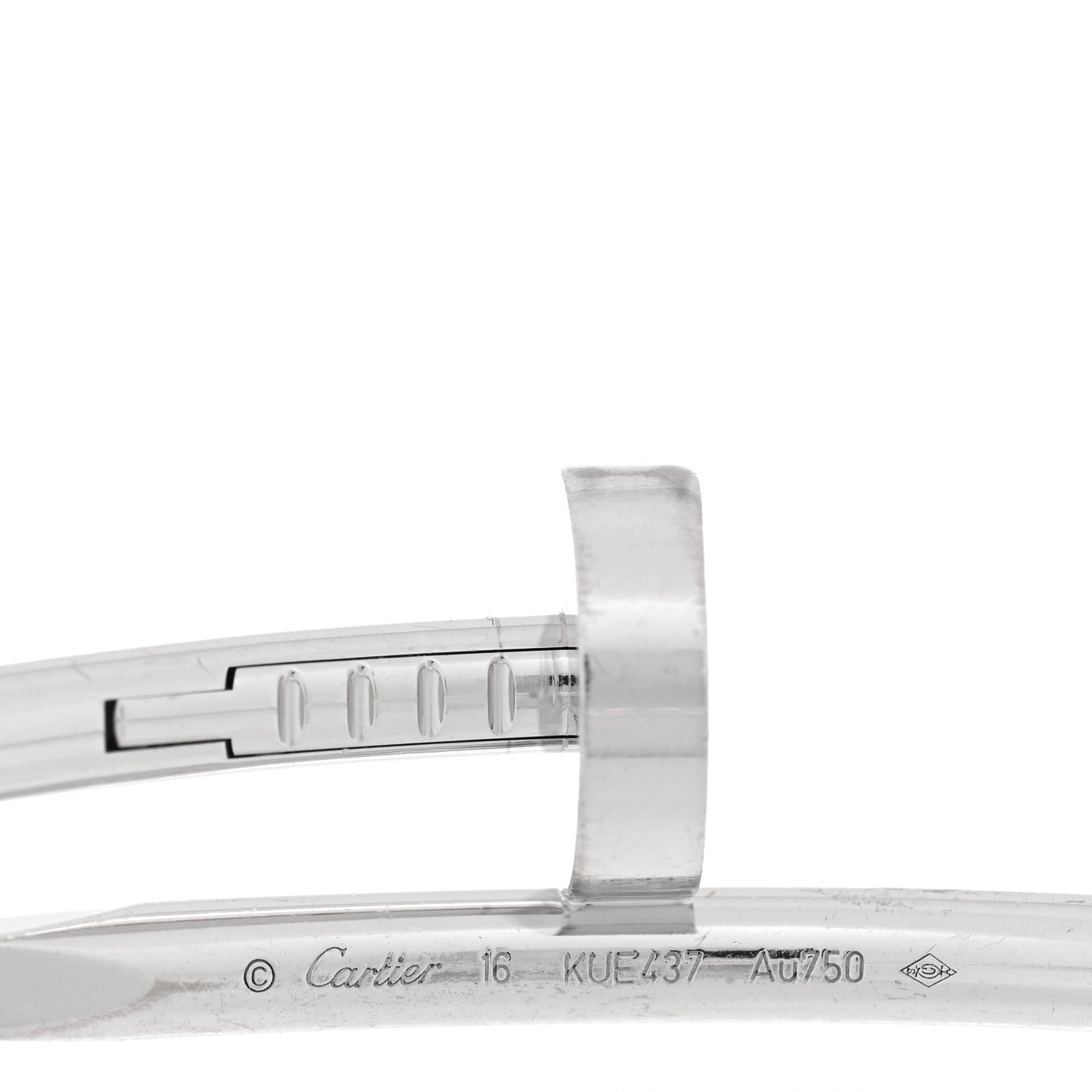 Cartier 18K White Gold Juste Un Clou Bracelet 16 3 of 5