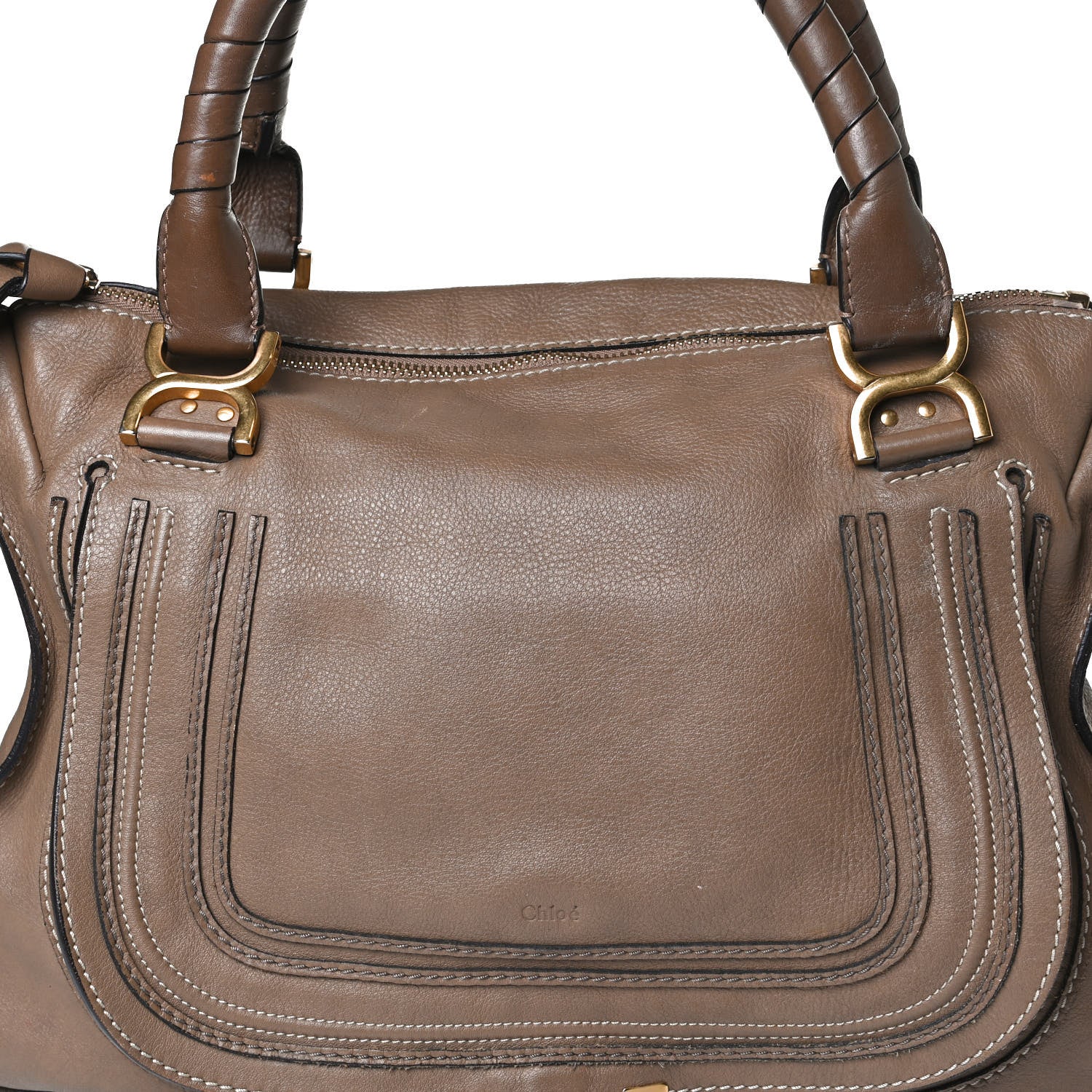 Chloe Calfskin Large Marcie Satchel Nut 9 of 33