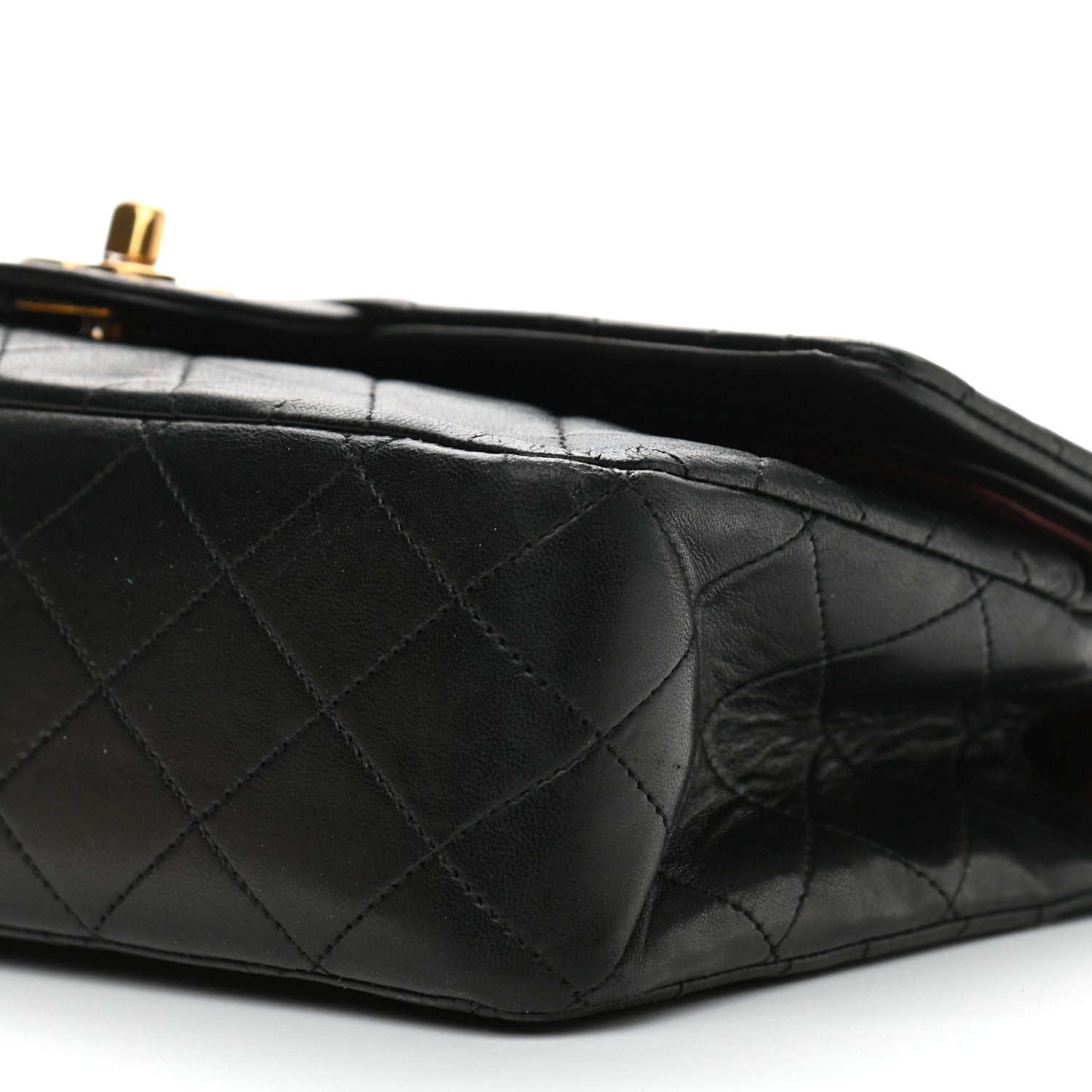 Chanel Lambskin Quilted Medium Double Flap Black 11 of 16