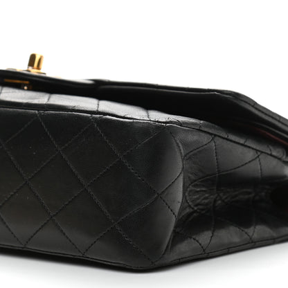 Chanel Lambskin Quilted Medium Double Flap Black 11 of 16