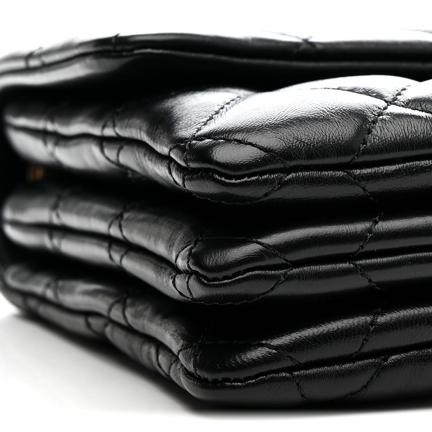 Chanel Lambskin Quilted Medium Pillow Crush Flap Bag Black 9 of 10