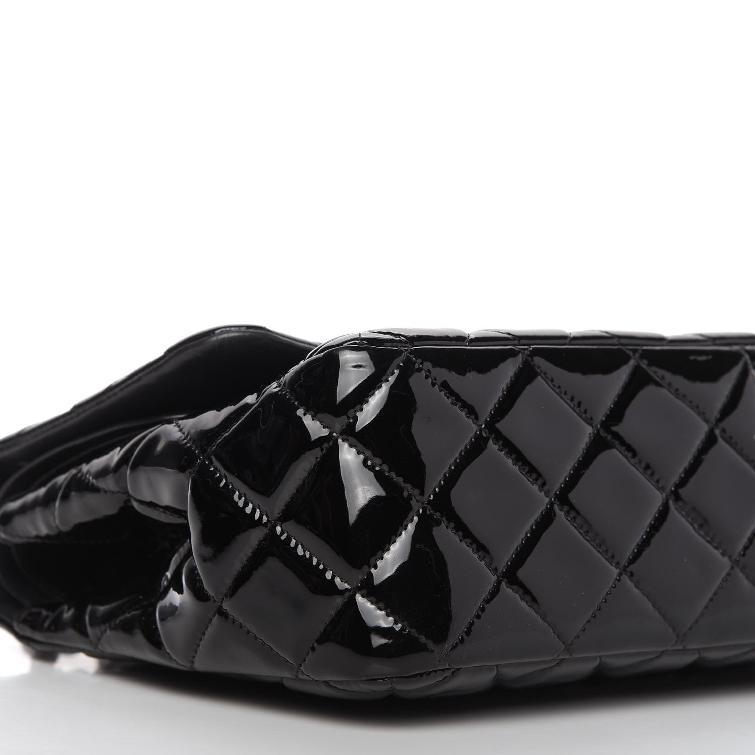 Chanel Patent Quilted Jumbo Double Flap Black 6 of 10