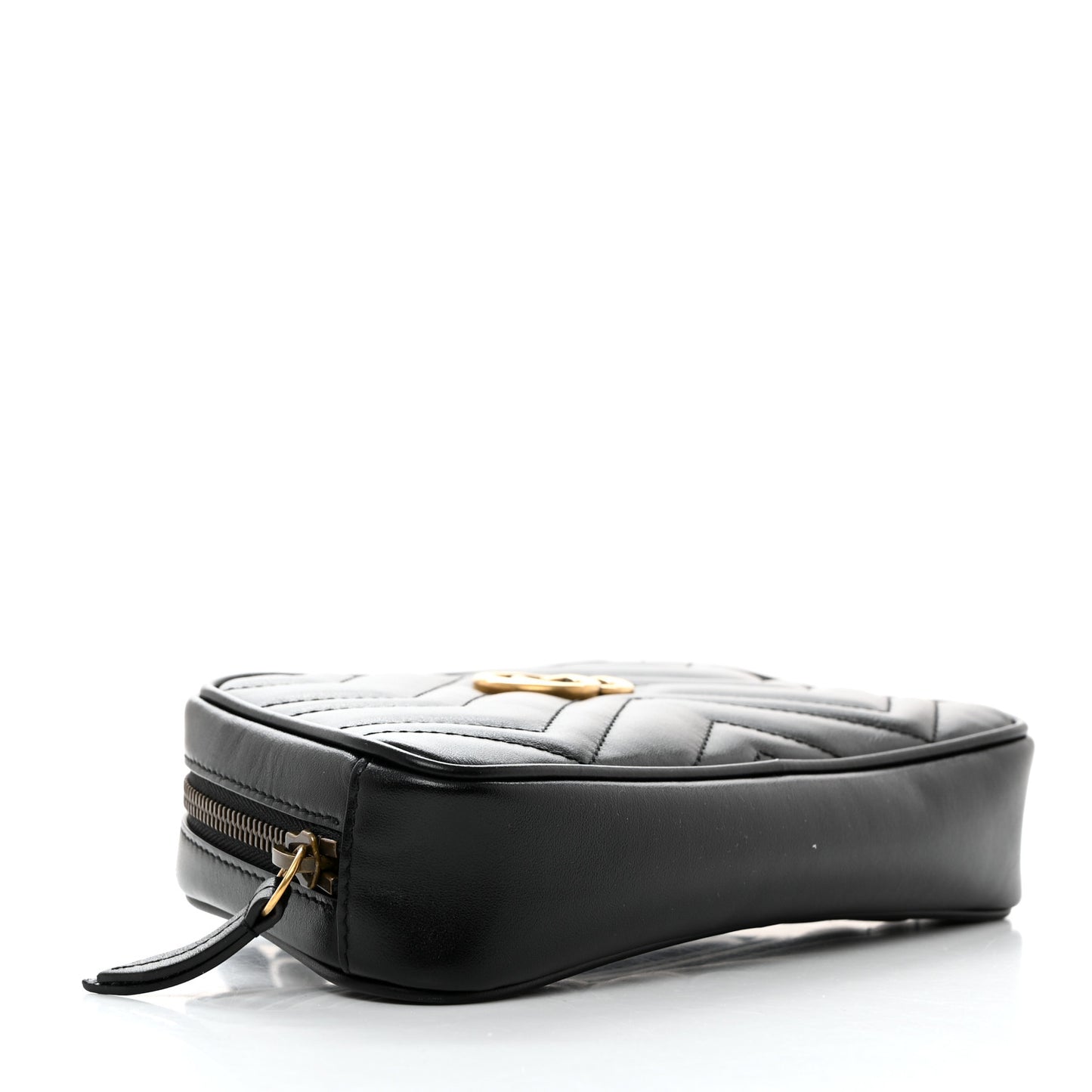 Calfskin Matelasse GG Marmont Wristlet Black