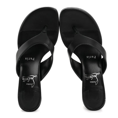 Christian Louboutin Nappa Janetonga 55 Thong Sandals 36.5 Black 2 of 8