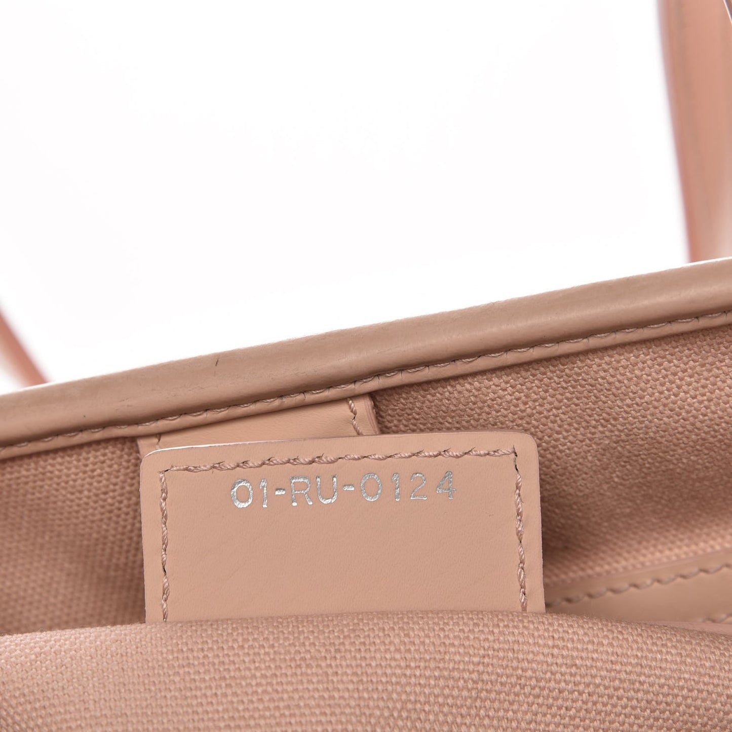 Coated Canvas Cannage Panarea Shopping Tote Rosato