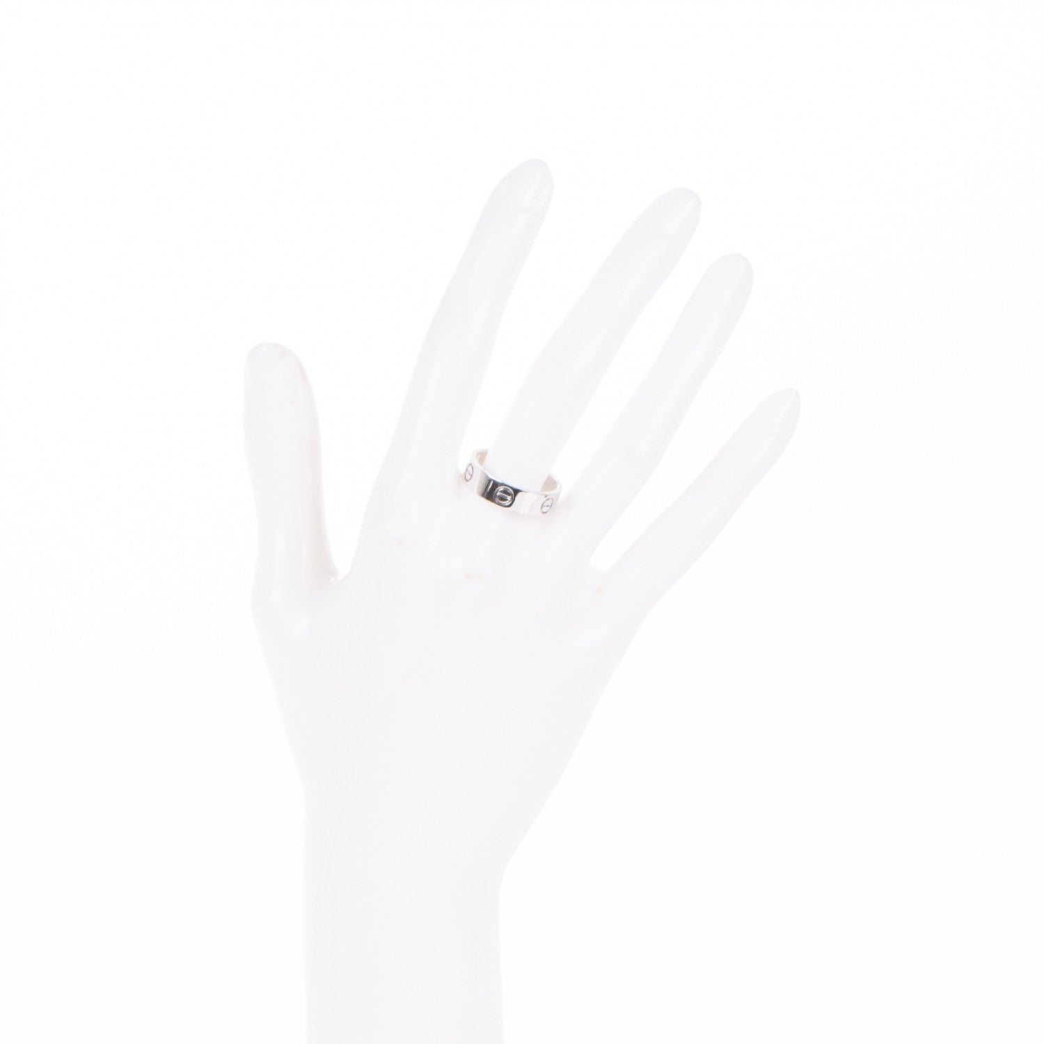 Cartier 18K White Gold 5.5mm LOVE Ring 57 8 2 of 3