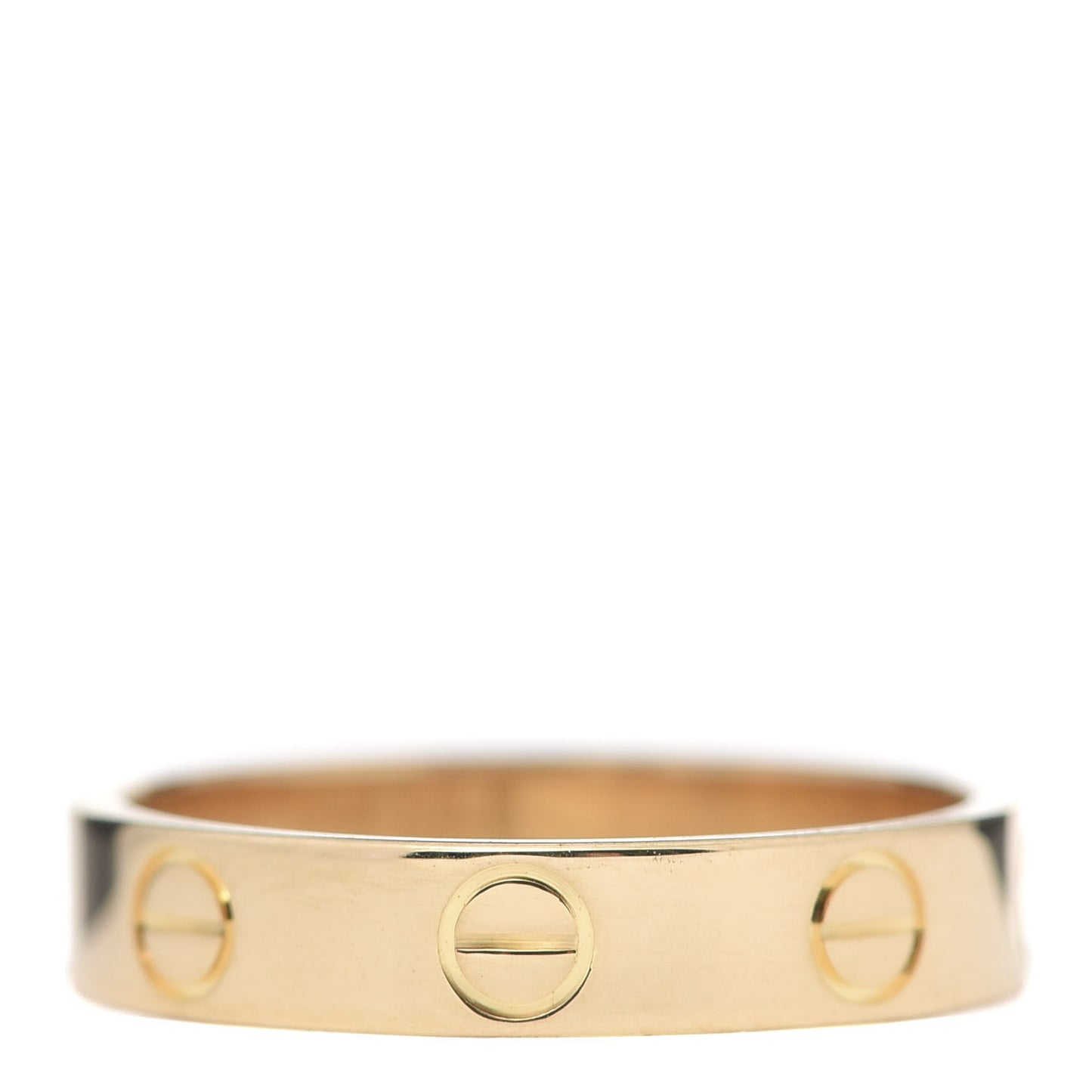 18K Yellow Gold 3.5mm LOVE Wedding Band Ring 50 5.25