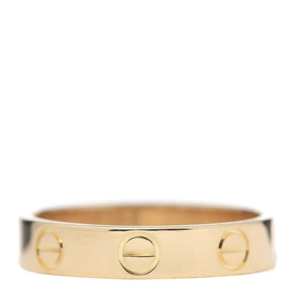 Cartier 18K Yellow Gold 3.5mm LOVE Wedding Band Ring 50 5.25 3 of 4