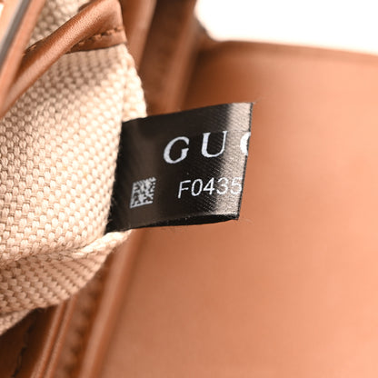 Gucci GG Supreme Monogram Horsebit 1955 Soft Small Shoulder Bag Beige Brown Sugar 7 of 11