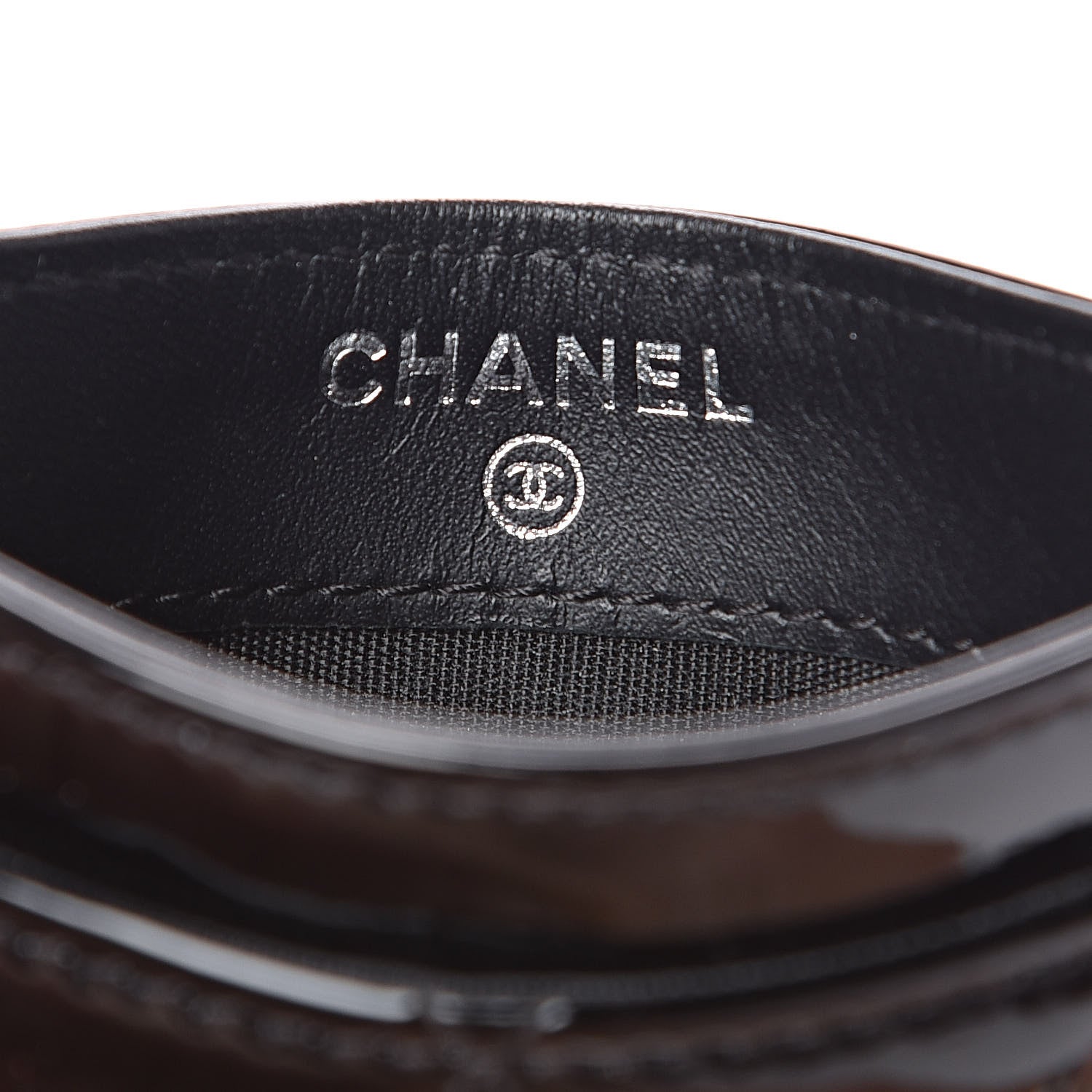 Chanel Patent Quilted Brilliant Card Holder Black 6 of 8