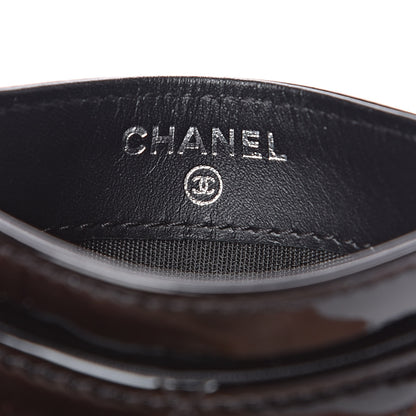 Chanel Patent Quilted Brilliant Card Holder Black 6 of 8