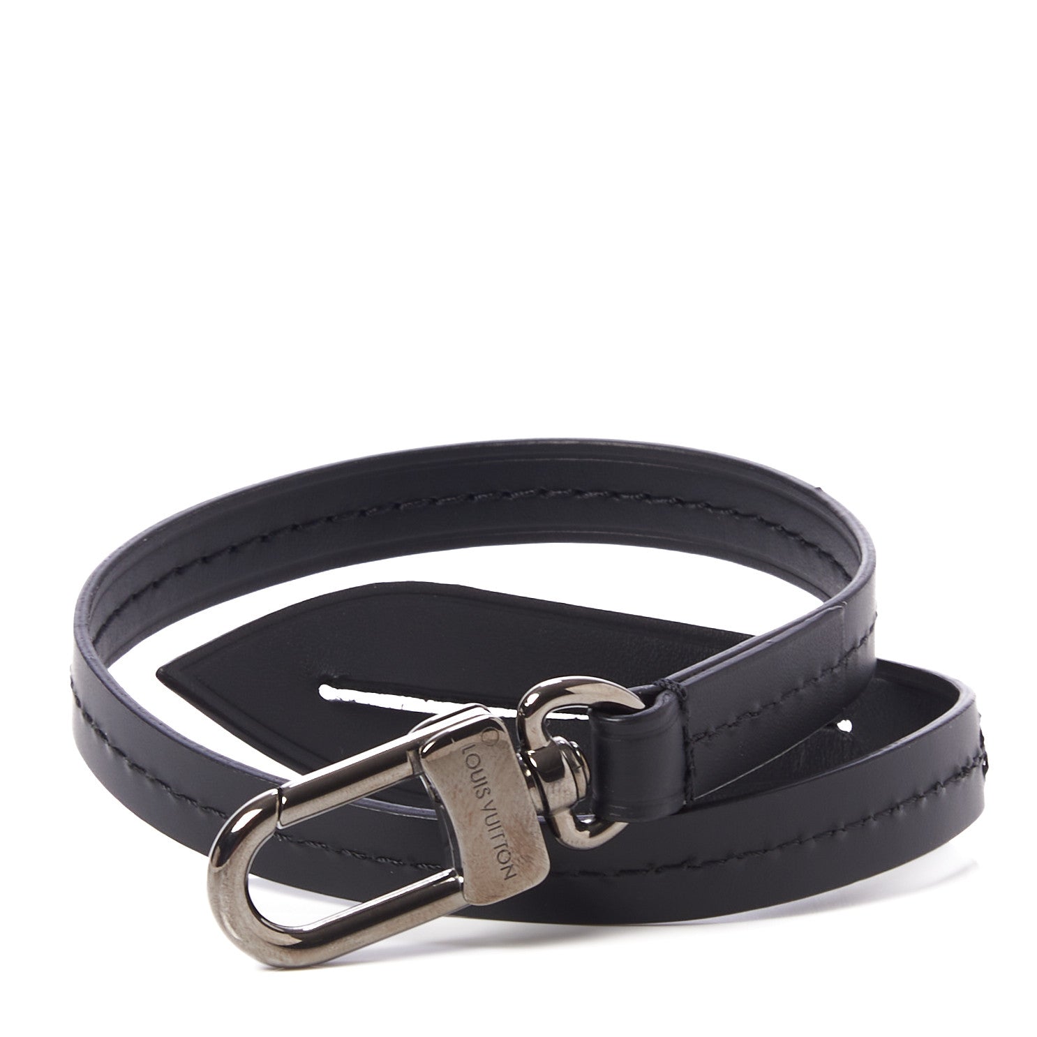 Louis Vuitton Calfskin Pochette Accessories Strap Black 1 of 5