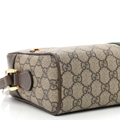 Gucci GG Supreme Monogram Web Small Ophidia Shoulder Bag Brown 9 of 10