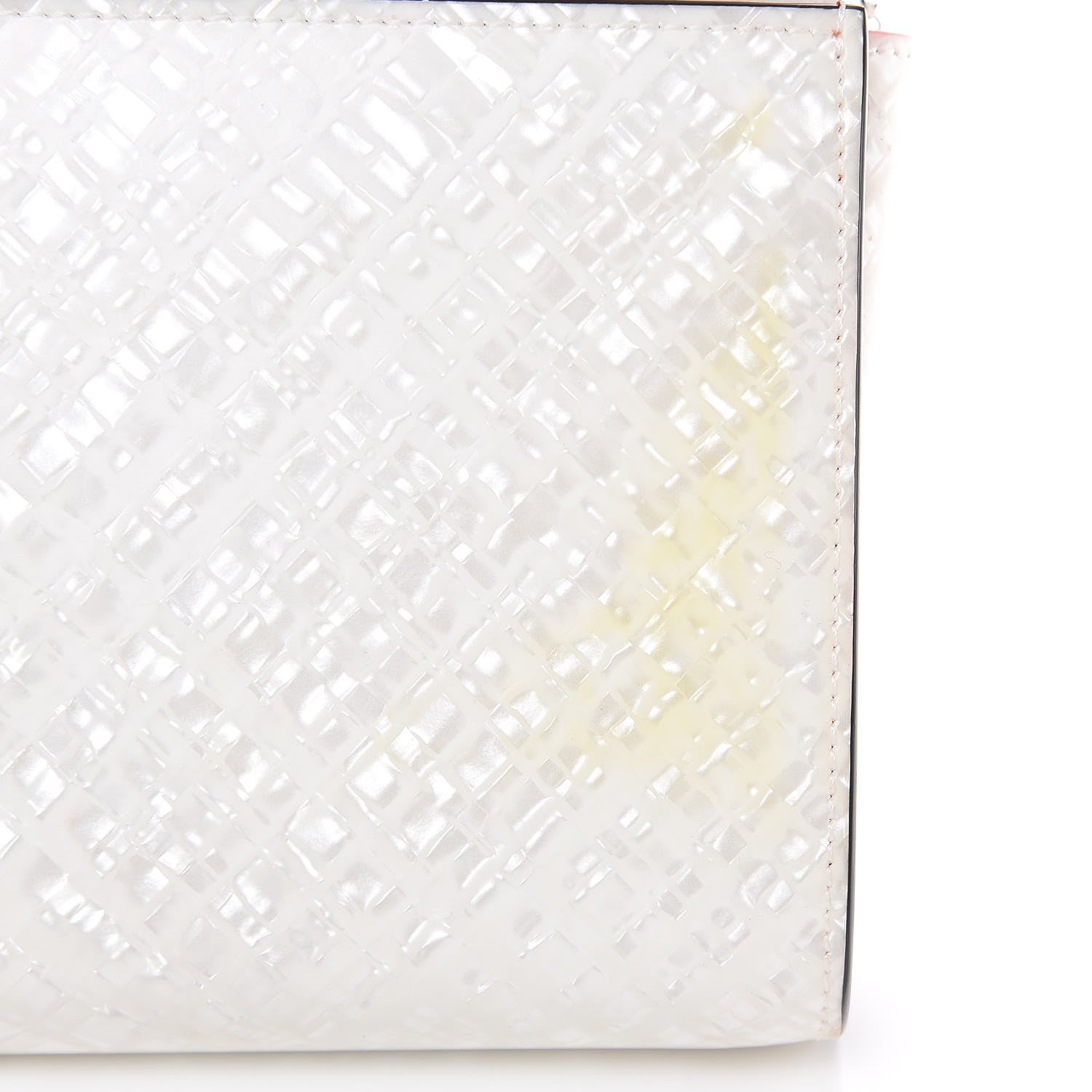Christian Louboutin Patent Spikes Paloma Clutch White 11 of 16