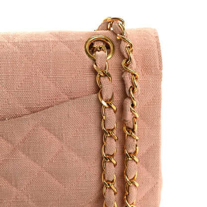 Chanel Canvas Quilted Small Double Flap Light Pink 15 of 16