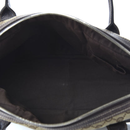Gucci Monogram Small Princy Satchel Dark Brown 6 of 14