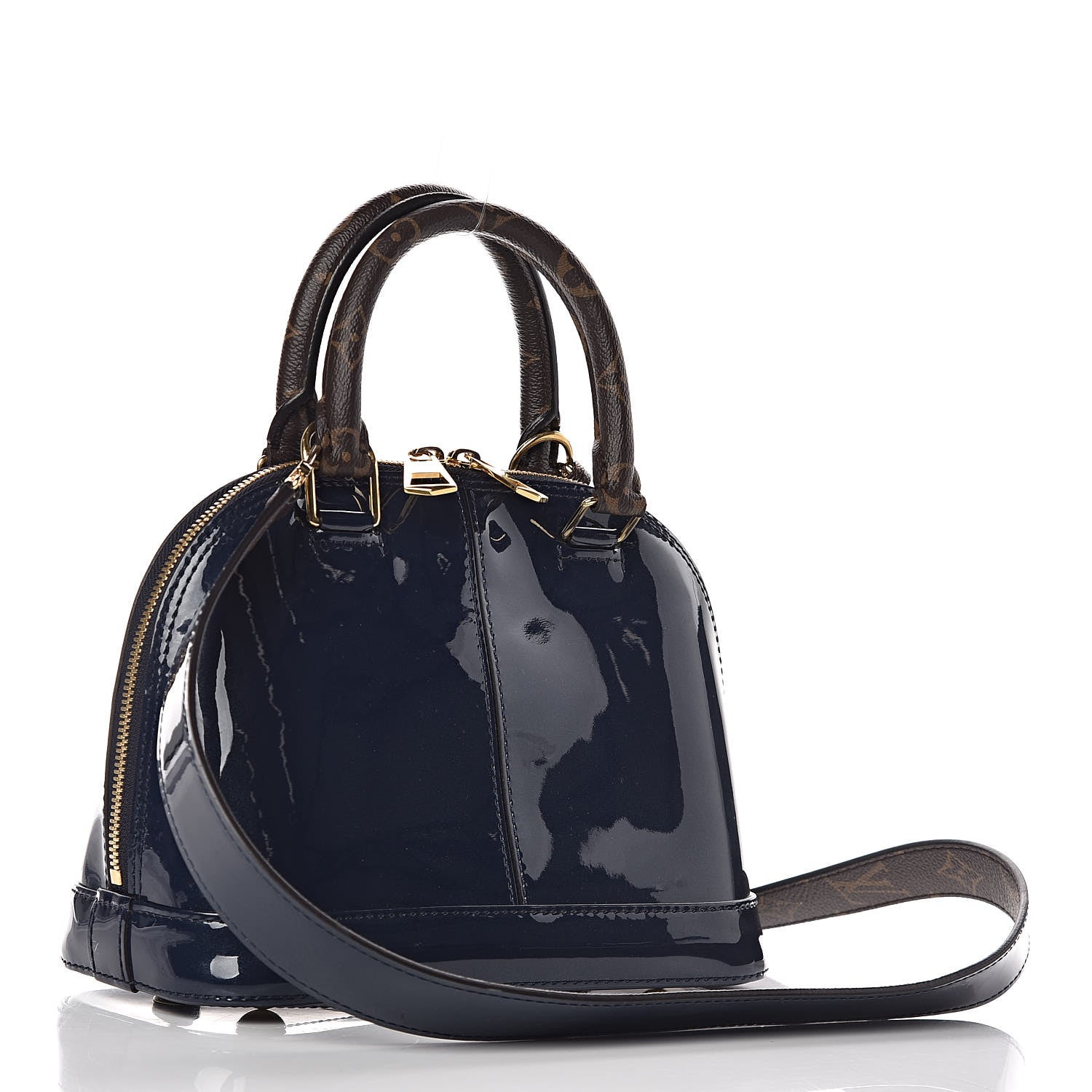 Louis Vuitton Patent Monogram Alma BB Marine 3 of 10