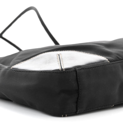 Prada Tessuto Nylon Caflskin Shopping Tote Black 9 of 12