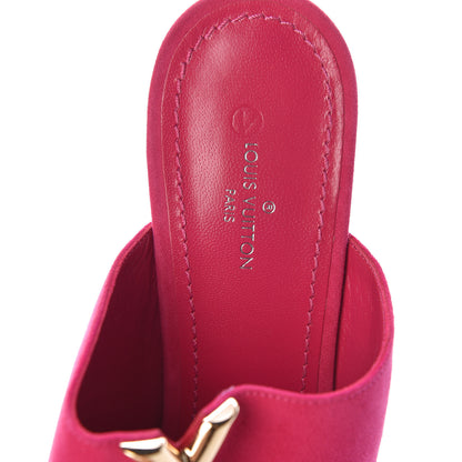 Louis Vuitton Suede Bahiana Mules 39 Fuchsia 5 of 9
