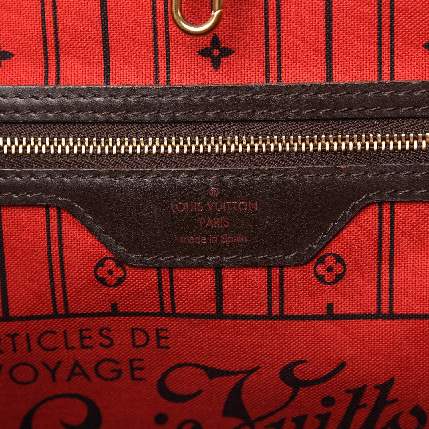 Louis Vuitton Damier Ebene Neverfull MM 8 of 10