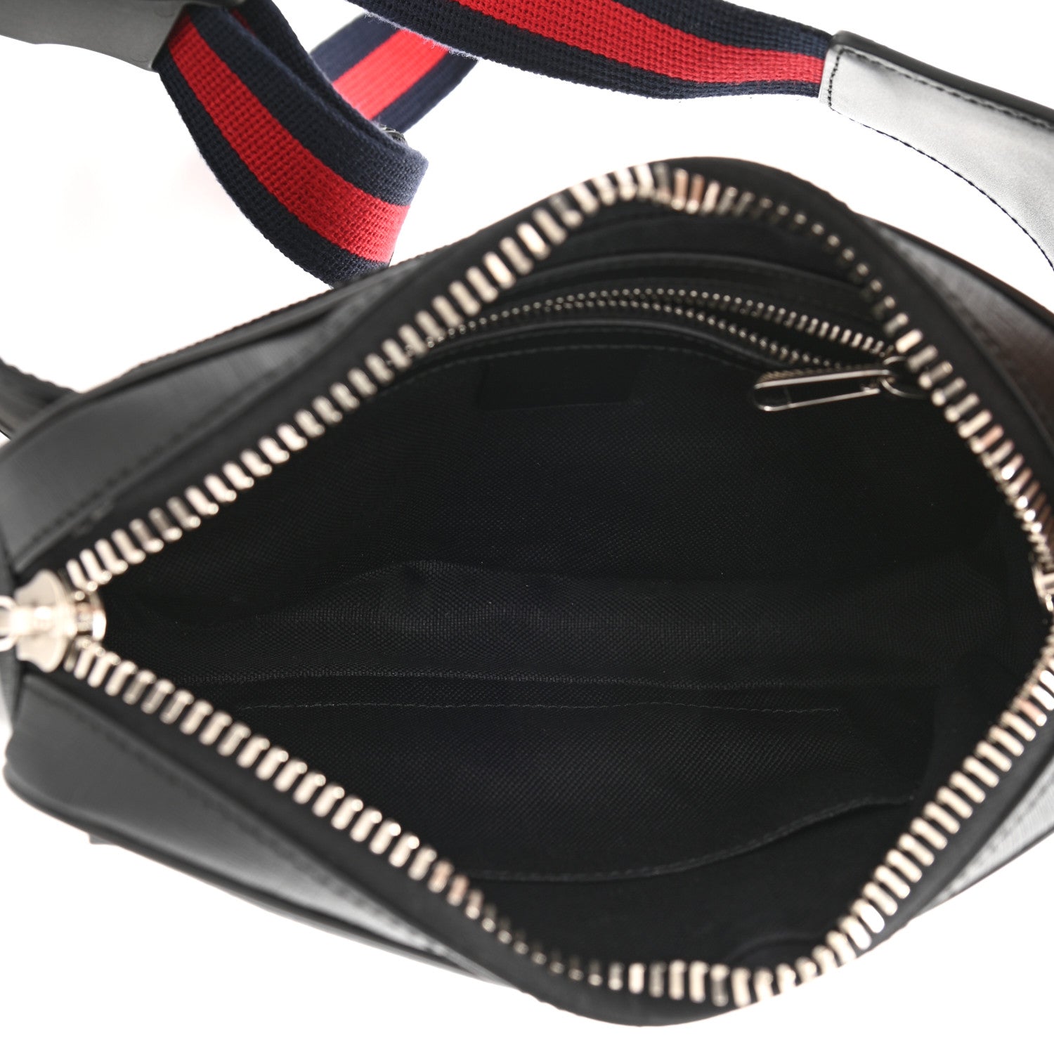 Gucci Soft GG Supreme Monogram Web Belt Bag Black Grey 5 of 9