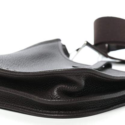 Hermes Taurillon Clemence Evelyne III PM Chocolate 9 of 9