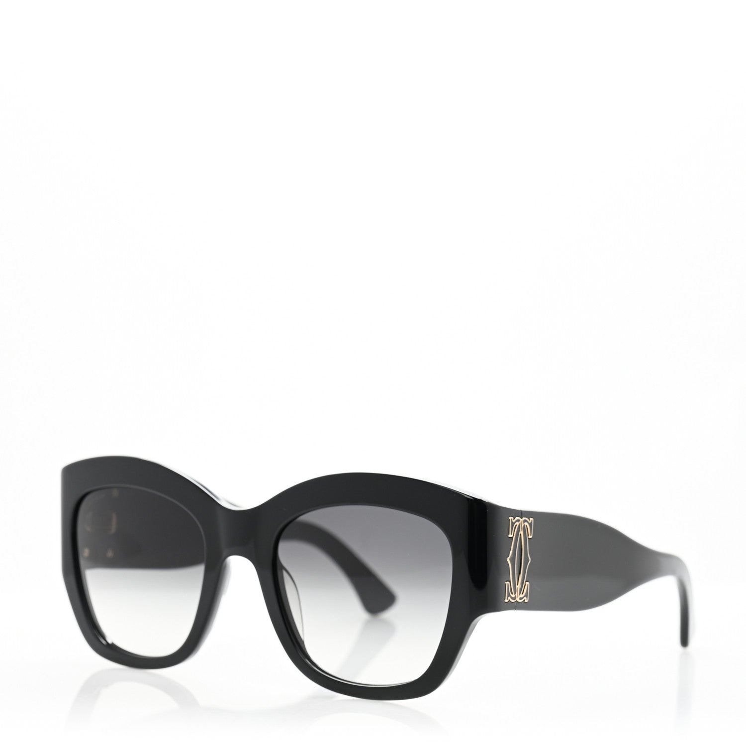Cartier Acetate C De Cartier Sunglasses CT0304S Black 1 of 8