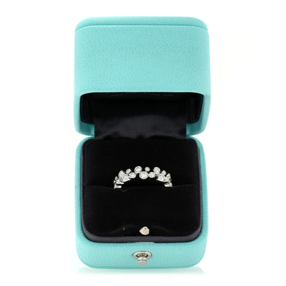 Tiffany Platinum Diamond Bubble Band Ring 51 5.75 5 of 5