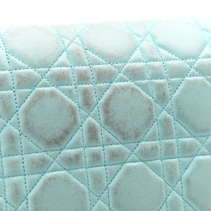 Christian Dior Lambskin Cannage Miss Dior Promenade Pouch Turquoise 12 of 12