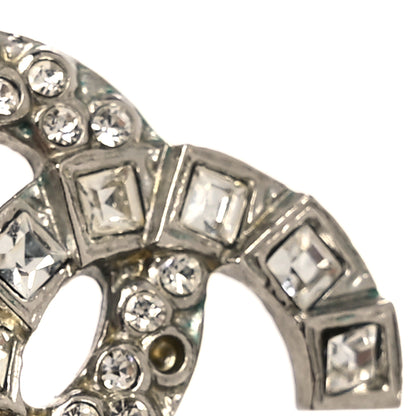 Chanel Baguette Crystal CC Earrings Silver 5 of 5
