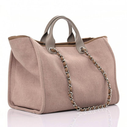 Chanel Canvas Medium Deauville Tote Ecru 3 of 13