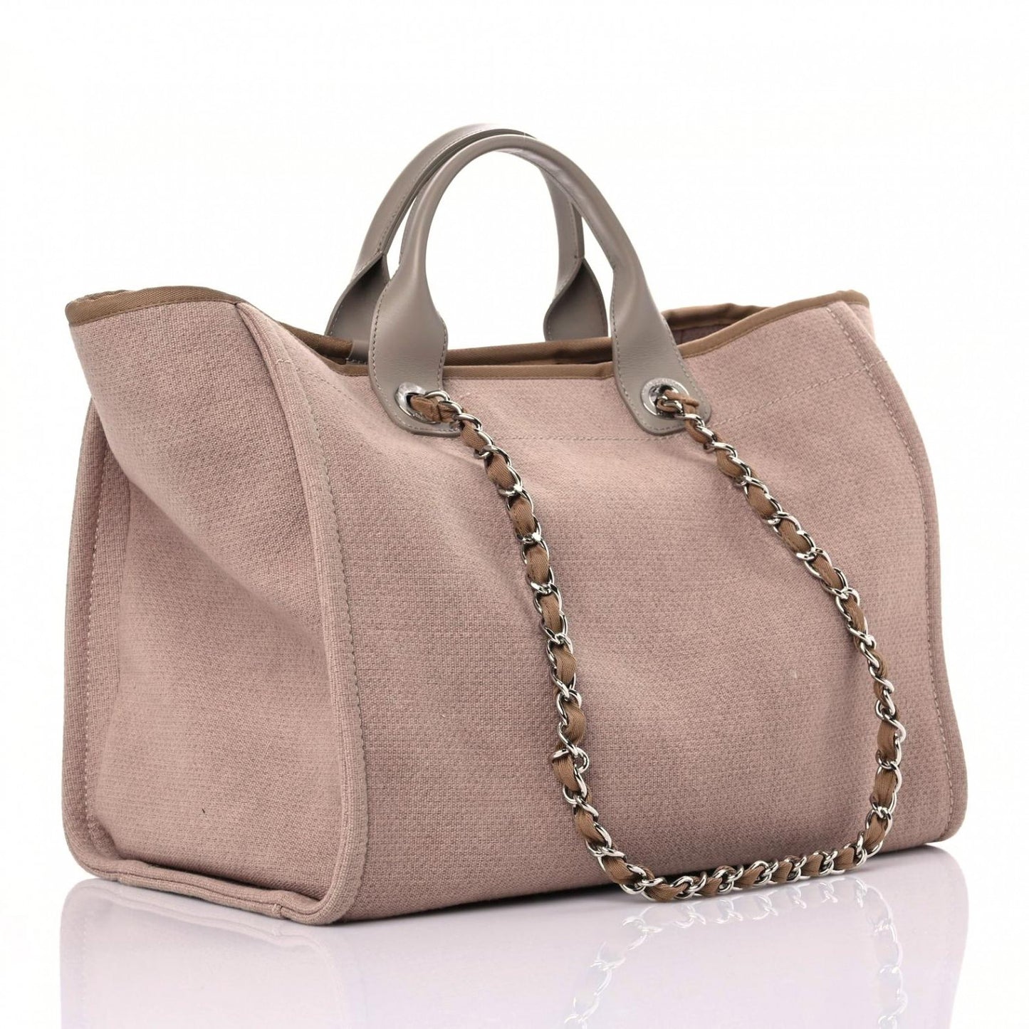 Canvas Medium Deauville Tote Ecru