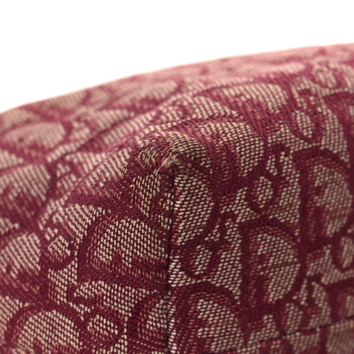 Christian Dior Monogram Shoulder Bag Pochette Burgundy 17 of 29