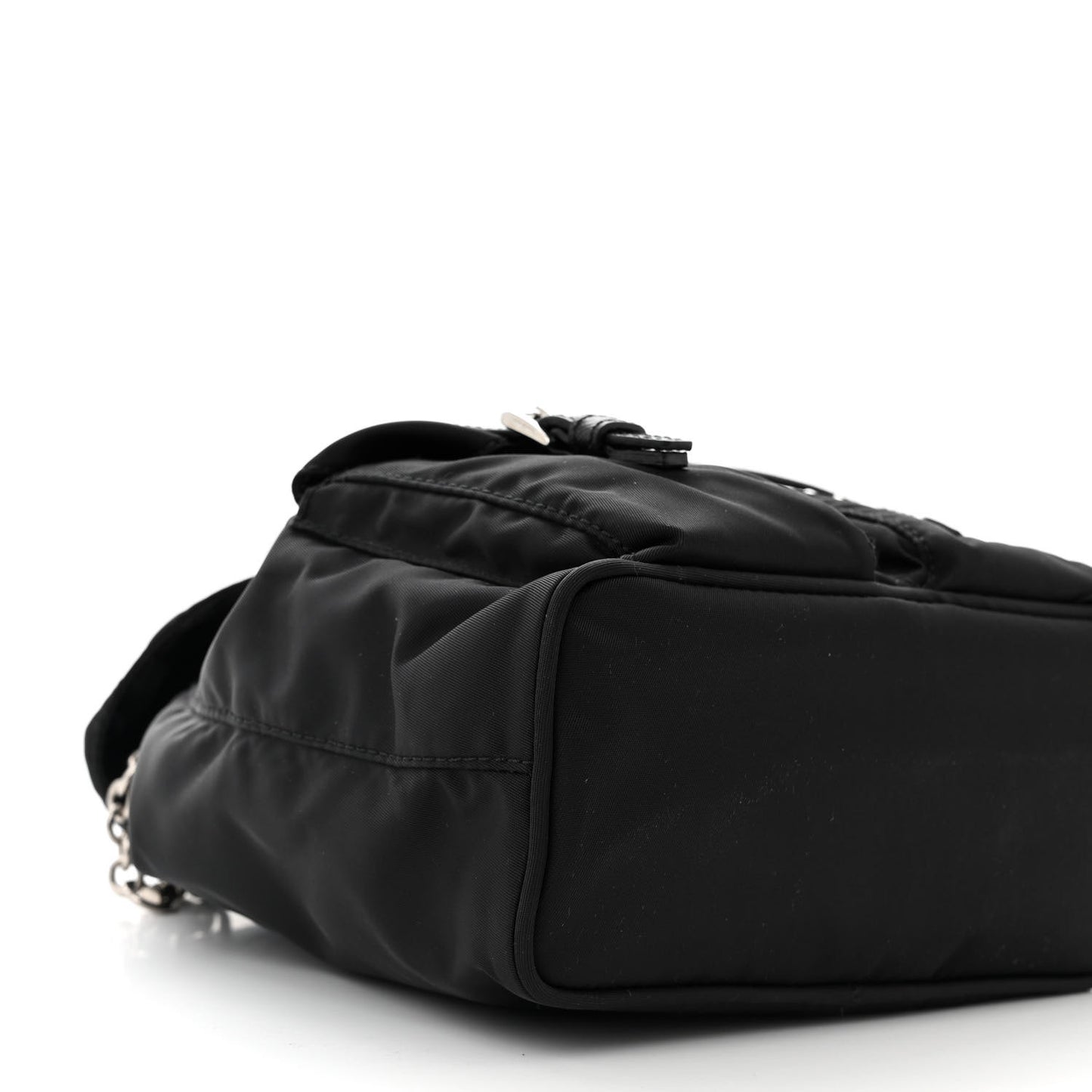 Nylon Vela Mini Crossbody Backpack Black