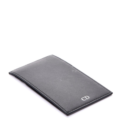 Christian Dior HOMME Calfskin Rooster Card Holder Black Grey 3 of 6