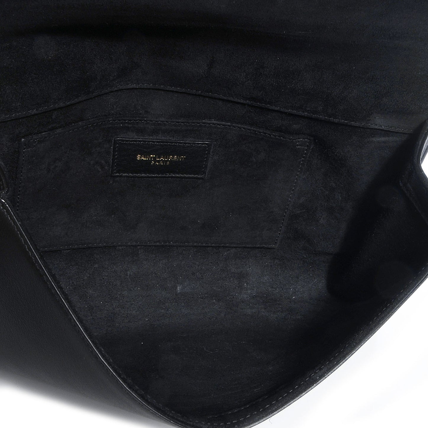 Calfskin Classic Y Clutch Black