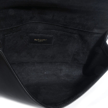 Saint Laurent Calfskin Classic Y Clutch Black 6 of 8